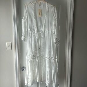 White Kehlani Kimono by Elan. Never worn.